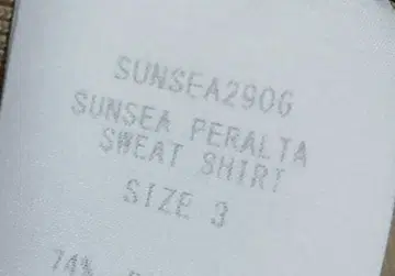sunsea peralta 맨투맨 베이지 사이즈 3