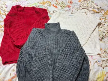 스웨터 3개