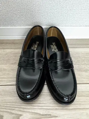 새상품급 HARUTA 블랙 가죽 로퍼