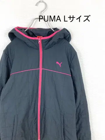 푸마 후드 부착 나일론 자켓 자수 로고 L 사이즈