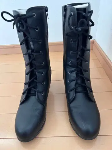 레이스업 부츠 블랙 졸업식