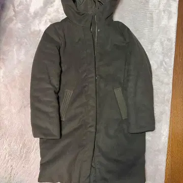 COMME CA ISM 후드 부착 롱 자켓 M 카키