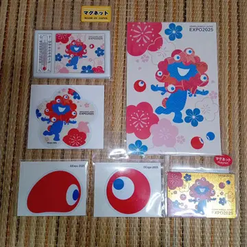 간사이 엑스포 2025 미야쿠미야쿠 온도계 포함 마그넷 엽서 스티커