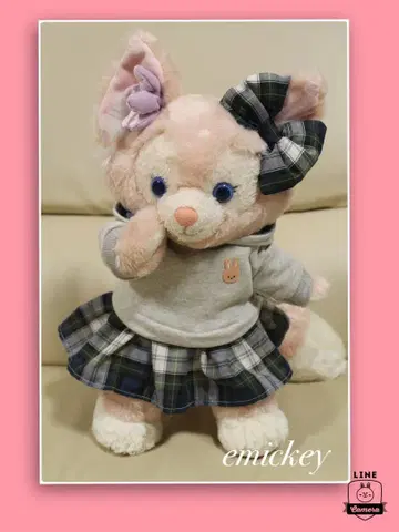 리나벨 스텔라루 코스튬 후드티 세트 그레이 네이비 토끼