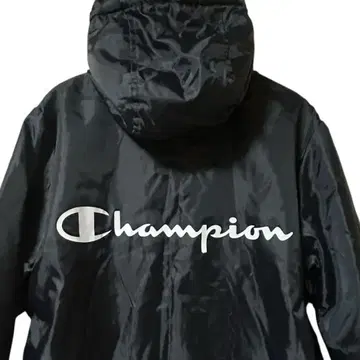 챔피온 블랙 후드 부착 자켓 L