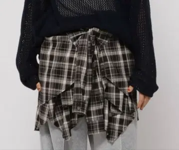 niko and - 니코앤드 2way 체크 뷔스티에 스커트