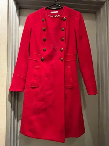 DIANE von FURSTENBERG 빨간색 울 코트 사이즈 2