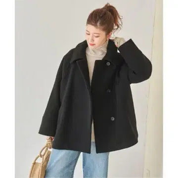 Spick & Span W/Ny 모사 스텐 칼라 숏코트