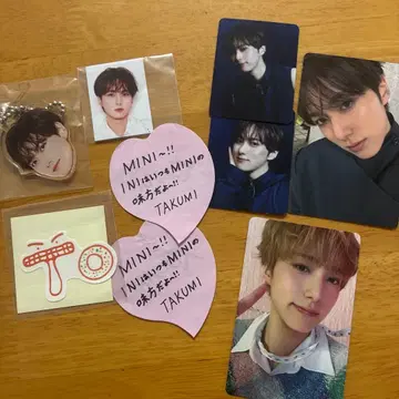 INI 오자키 타쿠미 캡슐 토이 얼굴 아크릴 키링 ID 사진 외 일괄