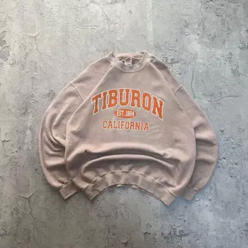 00년대 길단 USA 구제 의류 후염 삼단 프린트 맨투맨 트레이닝복