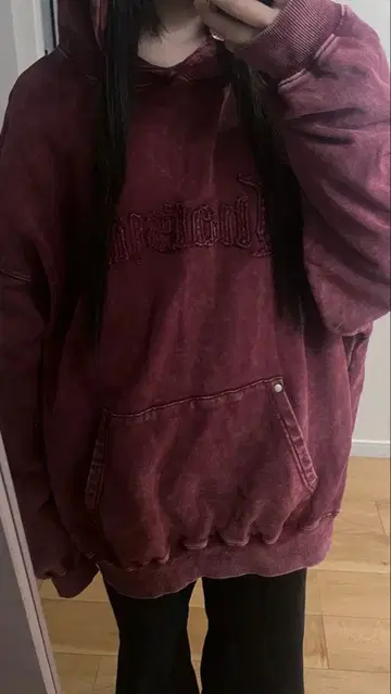 that's life(라이프) 후디 후드티 빨간색 L 완판