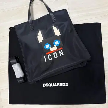 DSQUARED2 ICON 토트백 프렌치 불독 보스턴 테리어