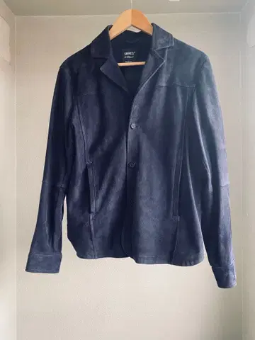 EMMETI di Franco 네이비 가죽 자켓