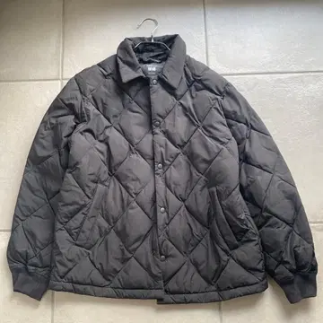 블랙 퀼팅 자켓 유니클로 퍼프 테크 퀼팅 자켓 L