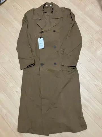 더블 브레스트 트렌치코트 브라운 L-XL