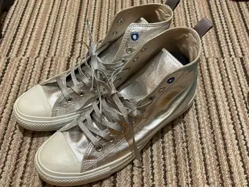 컨버스 실버 하이컷 스니커즈 27.5