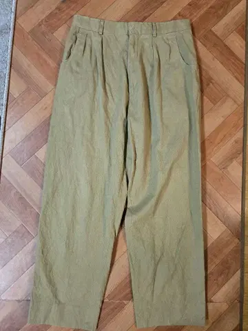 CARUSO per NEAT 린넨 혼방 코튼 슬랙스 팬츠