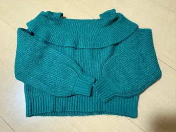 31 Sons de mode 그린 오프숄더 니트