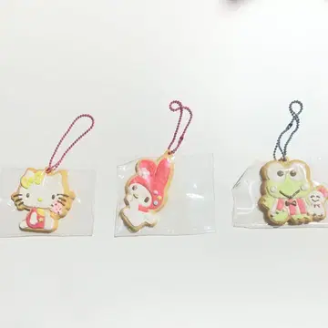 (헤이세이 레트로) 쿠키풍 스트랩 3개 세트