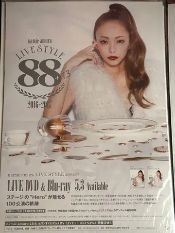 미사용 아무로 나미에 LIVE STYLE 2016-2017 B2 포스터