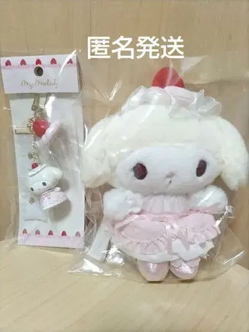 산리오 딸기 휘핑 케이크 마이멜로디 백참 키링