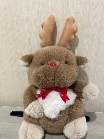 루돌프 봉제 인형 쇼와 레트로 크리스마스