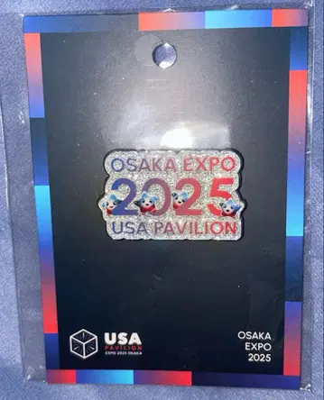 오사카 만박 EXPO 미국관 핀 배지 스파크 USA 2025