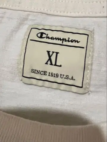 Champion XL 화이트 T셔츠 SNOOPY 프린트