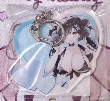 아유마 사유 아크릴 키링 하트형