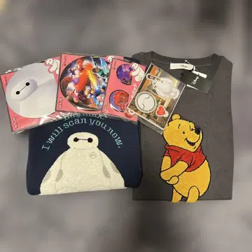 푸우와 베이맥스 캐릭터 굿즈 세트