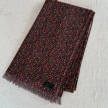 폴스미스 블랙 머플러 미니 꽃무늬