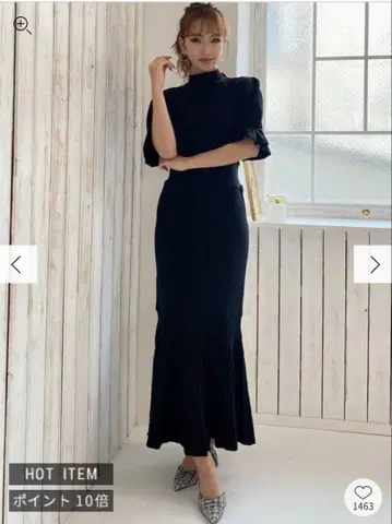 RESEXXY 슬리브 디자인 머메이드 원피스 eimy