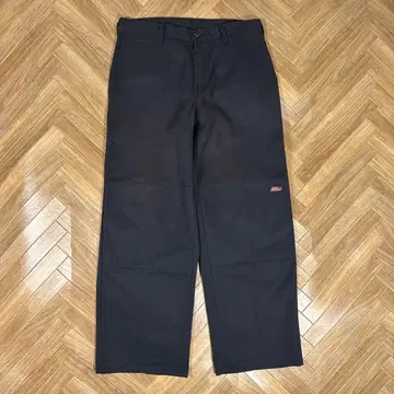 W32L30 표기 제뉴인 디키즈 더블니 팬츠 블랙