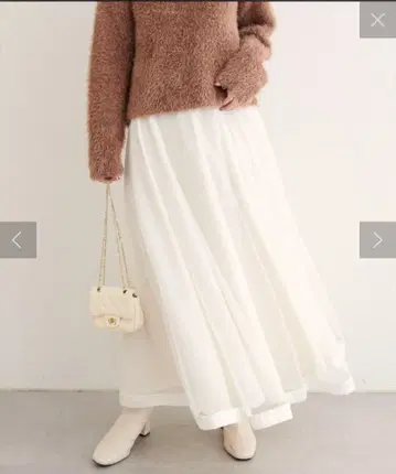 natural couture 새틴 파이핑 샤샤 스커트