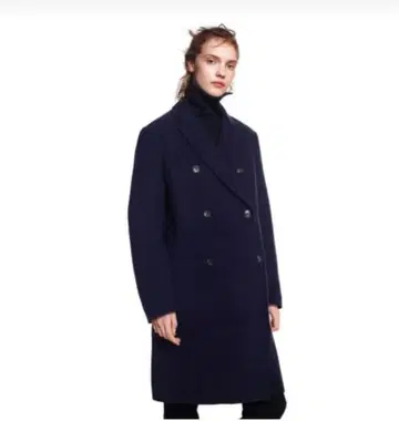 새상품급 UNIQLO 플러스J 더블 페이스 코트 네이비
