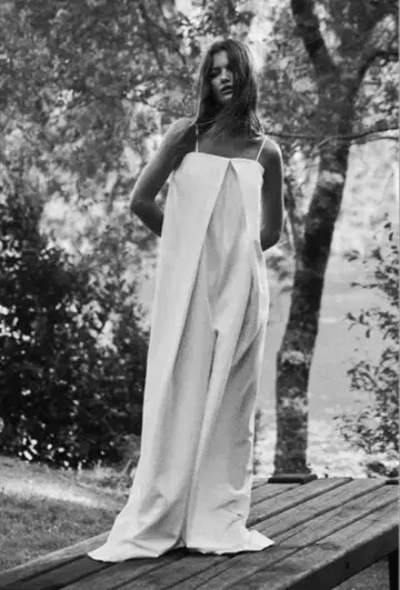 택 포함 ZARA 린넨 블렌드 점프 수트 화이트 L 사이즈