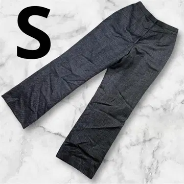 여성용 슬랙스 상어 패턴 S 블랙 x 화이트