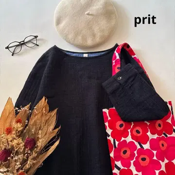 b1712* 프릿 코튼울 접결 보트넥 풀오버