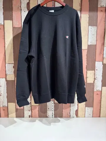 [ Champion ] 맨투맨 C3-Y035 XL BLK