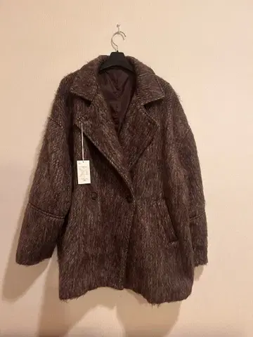 hellam 샤기 미들 코트