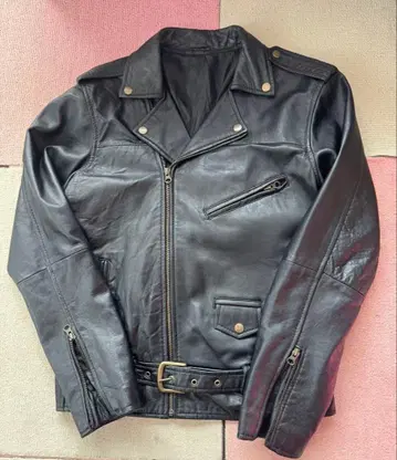 블랙 더블 라이더스 가죽 자켓