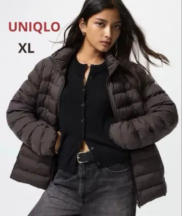 [ 새상품급 ] 유니클로 퍼프 테크 자켓 XL 다크 브라운