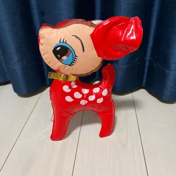 쇼와 레트로 새끼 사슴 밤비 Bambi 공기 비닐 인형 무판권