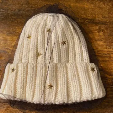 Ca4la 카시라 튤 니트 모자 새상품급