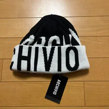 ARCHIVIO 니트 모자 블랙 화이트
