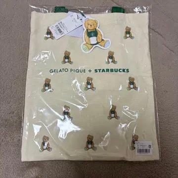스타벅스 gelato pique 베어 패턴 토트백 A
