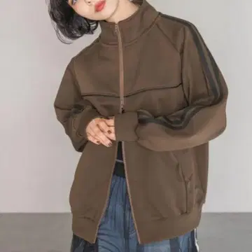브라운 집업 트랙 자켓 M 사이즈 PAGEBOY