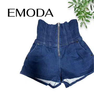EMODA 데님 숏팬츠 하이웨스트 헤이세이 갸루
