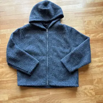 ZARA 그레이 후드 부착 후드티 M