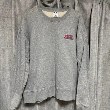 X-GIRL 그레이 크루넥 맨투맨